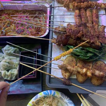 Ace King BBQ - Mushroom  Corn Chicken hearts  Lamb - Chinese Near Me - Newark, California