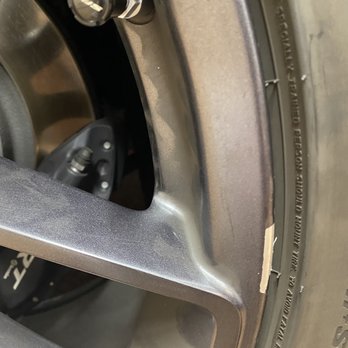 Discount Tire - Damaged wheel by Discount Tire at Lindsay and University in Mesa. - Tires Near Me - Mesa, Arizona