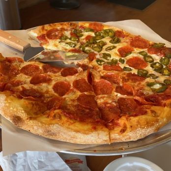 The Pizza Store - Large pizza all pepperoni half jalapeños - Pizza Near Me - Orange, California