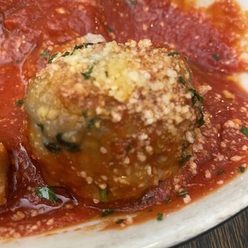 Trattoria Ciao - Meatballs (1) lol we ate the other one. - Italian Near Me - Cape Coral, Florida