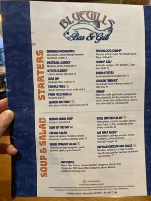 Menu photo 2 Bluegills Bar And Grill Alexandria, PA Menu photo 2 Bluegills Bar And Grill Alexandria, PA