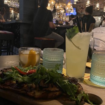 Cafe Sevilla - Fig and manchego flatbread - Spanish Near Me - Costa Mesa, California