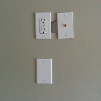 C & R Electric - What it looks like above the fireplace - an initial mistake was made so they covered it up with a box, then put the outlet above it - Electricians Near Me - Burien, Washington C & R Electric - What it looks like above the fireplace - an initial mistake was made so they covered it up with a box, then put the outlet above it - Electricians Near Me - Burien, Washington