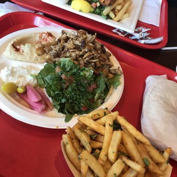 Mama's Hummus - Chicken plate and spicy garlic fries - Middle Eastern Near Me - Camarillo, California Mama's Hummus - Chicken plate and spicy garlic fries - Middle Eastern Near Me - Camarillo, California