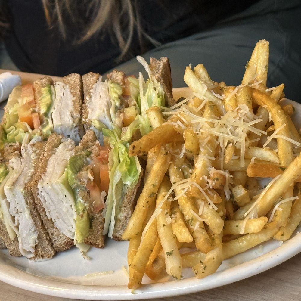Cornerstone Cafe & Bar - California sandwich and garlic fries - American Near Me - Sacramento, California