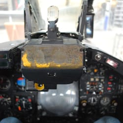 Boscombe Down Aviation Collection - Not a view you get in most museums.  I think this was the Jag cockpit.
