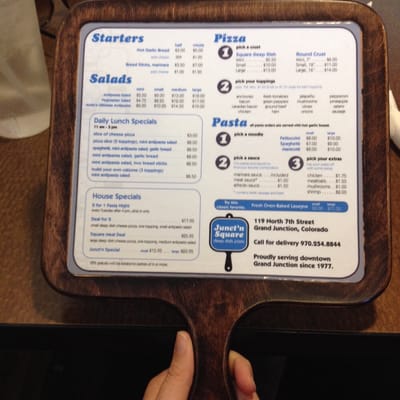 Menu photo 2 Junct'n Square Pizza Grand Junction, CO