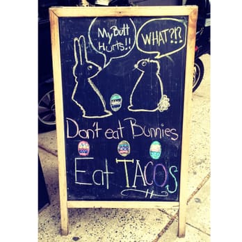 Chela & Garnacha - I thought the sign outside was adorable! - Mexican Near Me - Astoria, New York Chela & Garnacha - I thought the sign outside was adorable! - Mexican Near Me - Astoria, New York