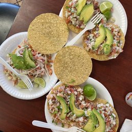 Shrimp Ceviche Tostada