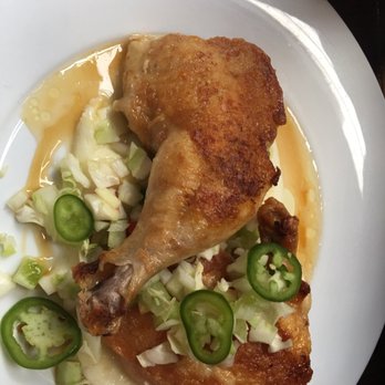 The Grey - Yard Bird dressed with Chow Chow and jalapeños - New American Near Me - Savannah, Georgia