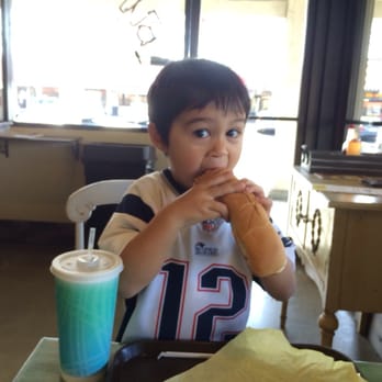 Lisa V's - Bigger than normal sized hotdogs with all the fixings.  Perfect for a 4 year old Patriots fan. - Mexican Near Me - Concord, California
