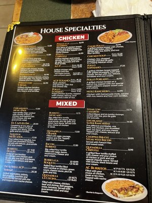 Menu photo 2 La Cocina Mexican Restaurant Apex, NC Menu photo 2 La Cocina Mexican Restaurant Apex, NC