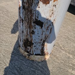 Problem Solved Home Services - This was the old water heater we pulled out! Ugh...dont let your water heater get like this, this was about to rupture and flood his house!!