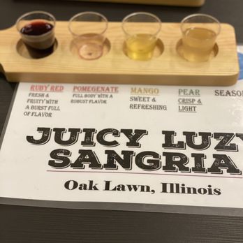 Juicy Luzy Sangria - Flight - Wine Tasting Room Near Me - Oak Lawn, Illinois
