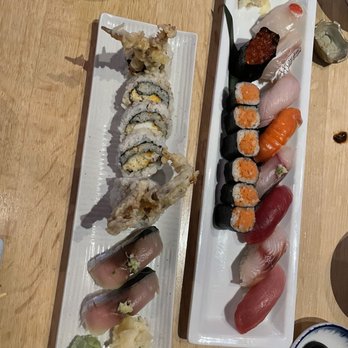 Sushi Taro - Sushi Jo Set, soft shell crab roll, Boston mackerel, spicy tuna roll - Sushi Bars Near Me - Washington, DC, District of Columbia Sushi Taro - Sushi Jo Set, soft shell crab roll, Boston mackerel, spicy tuna roll - Sushi Bars Near Me - Washington, DC, District of Columbia