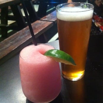 Grill'd - Wintergarden - Rekorderlig strawberry and lime slushy and little creatures beer from the tap - Burgers Near Me - Brisbane, QLD