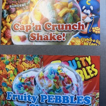 Vallejo Five Star Burger - Menu - Cap'n Crunch & Fruity PEBBLES Shakes - New American Near Me - Vallejo, California Vallejo Five Star Burger - Menu - Cap'n Crunch & Fruity PEBBLES Shakes - New American Near Me - Vallejo, California