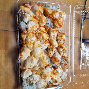 Sushi Spot - Volcano roll, kind of soupy and difficult to eat. - Japanese Near Me - Aiea, Hawaii Sushi Spot - Volcano roll, kind of soupy and difficult to eat. - Japanese Near Me - Aiea, Hawaii