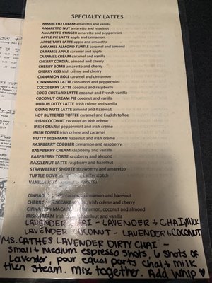 Menu photo 1 Southern Ground Coffee Bar Prattville, AL