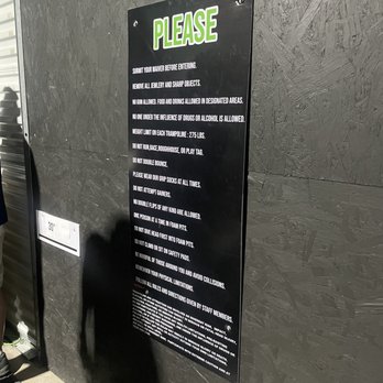 Del Rio Jump - Rules next to check-in. Kiosks to fill waivers out are nearby. - Trampoline Parks Near Me - Del Rio, Texas Del Rio Jump - Rules next to check-in. Kiosks to fill waivers out are nearby. - Trampoline Parks Near Me - Del Rio, Texas