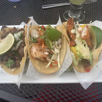 Cafe Sabor - Tacos (steak and shrimp, shrimp, and fish) - fish one was the best - Mexican Near Me - Garden City, Utah