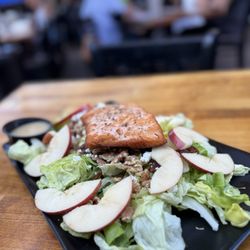 Backdraft Bar & Grill - Drip torch salad (added salmon)