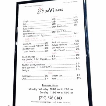 Da Vi Nails - Info Feb 2017 - Nail Salons Near Me - Colorado Springs, Colorado Da Vi Nails - Info Feb 2017 - Nail Salons Near Me - Colorado Springs, Colorado