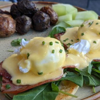 Farm & Fire - Eggs Benedict - Canadian (New) Near Me - Banff, Alberta