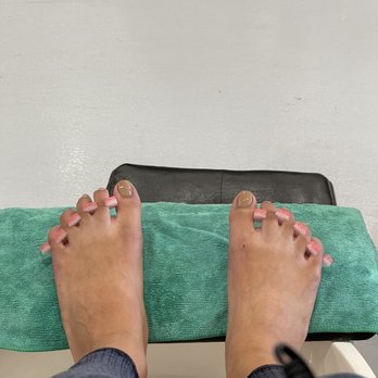 NaiLAX - Original brown I requested for both hand and feet but then had to change because they were out of the  matching color for my hands - Nail Salons Near Me - El Segundo, California