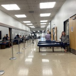 Hayward Hall of Justice - The area where you file your case. To start line up at window 1 to get a number.