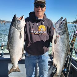 Blue Runner Sportfishing - Two big ones! I could have done this without the expertise of the captain and the crew.