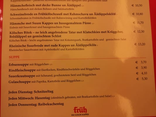 Menu photo 4 Em Golde Kappes Cologne, NW