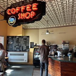 Common Ground - Order here (amazing old sign and ceiling!)