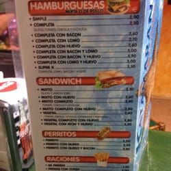 Katamaran - Menu