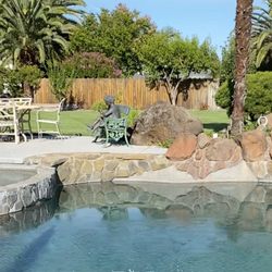 Perfect Pool & Spa - Closer look at the older rocks