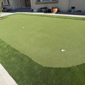 EH Scapes Design - Artificial turf installation with a custom 5-hole putting green, giving the customer their own space to practice and play right in their fro - Masonry/Concrete Near Me - San Jose, California EH Scapes Design - Artificial turf installation with a custom 5-hole putting green, giving the customer their own space to practice and play right in their fro - Masonry/Concrete Near Me - San Jose, California