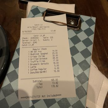 Catch - Check - Seafood Near Me - Las Vegas, Nevada