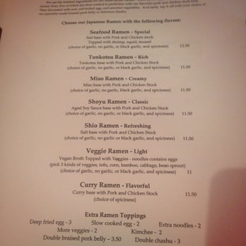 Coco's Ramen - Menu - 1 of 3 - Ramen Near Me - San Francisco, California Coco's Ramen - Menu - 1 of 3 - Ramen Near Me - San Francisco, California