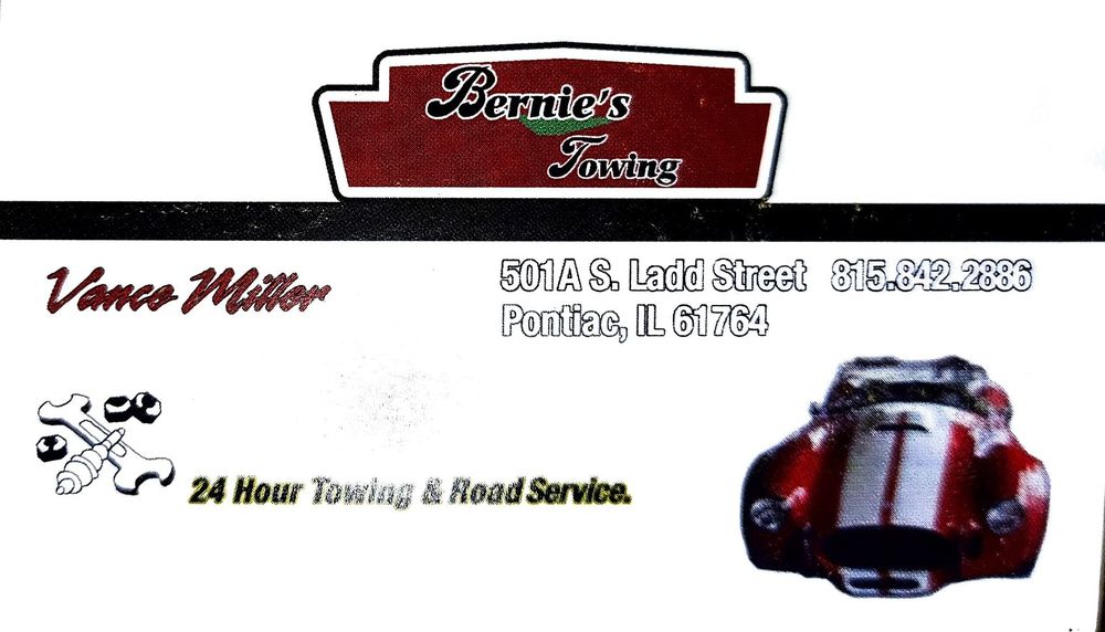 BERNIE’S TOWING 501 S Ladd St, Pontiac, Illinois Tires Phone