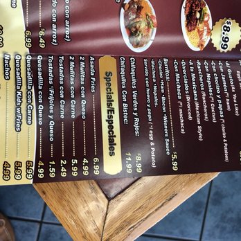 Taqueria Del Valle - Menu 4/14/18 - Mexican Near Me - Moreno Valley, California Taqueria Del Valle - Menu 4/14/18 - Mexican Near Me - Moreno Valley, California
