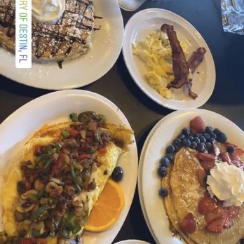 The Pancakery - The chocolatier atomic omelette build your own pancake stack. - Breakfast & Brunch Near Me - Destin, Florida