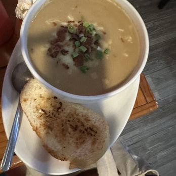 Railroad Station Bar and Grill - Loaded potato soup - New American Near Me - Cloverdale, California Railroad Station Bar and Grill - Loaded potato soup - New American Near Me - Cloverdale, California