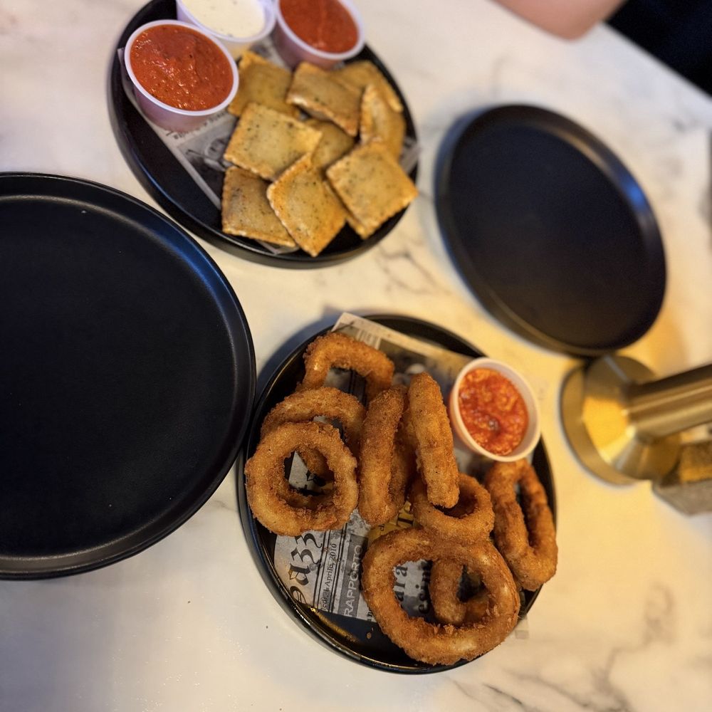 Calamari and fried ravioli Calamari and fried ravioli