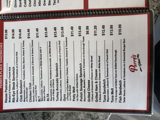 Menu photo 7 Perry’s Place Anaheim, CA