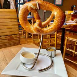 Cappyccino's - Pretzel with beer cheese and spicy mustard