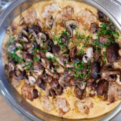 Landhotel Stein - Scheinefilets mit Pilz-Sauce