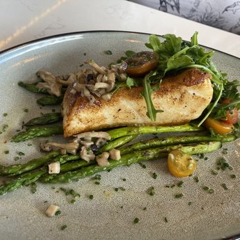 Shorebird - SeaBass over asparagus (comes with risotto rice normally - Breakfast & Brunch Near Me - Sedona, Arizona