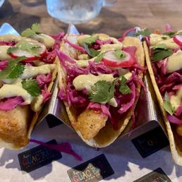 Beer battered fish tacos. Delicious! Beer battered fish tacos. Delicious!