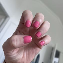 Cowgirl Tomball Nails & Spa - Nails done yesterday by Cowgirl Tomball Nails, had them redo two nails and they still look terrible.