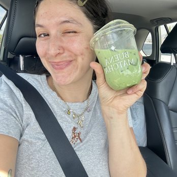 Buena Matcha - me and my delicious pistachio matcha - Tea Rooms Near Me - Palm Desert, California